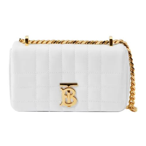 Burberry Lola Lola Bag Lambskin Shoulder Bag Crossbody Bag Mini Women's White