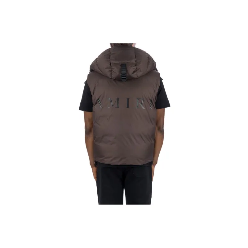 AMIRI Hooded Down Gilet-1