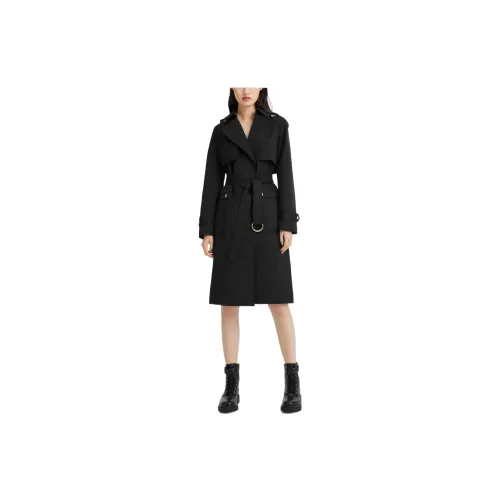 MICHAEL KORS Trench Coats Women's Black