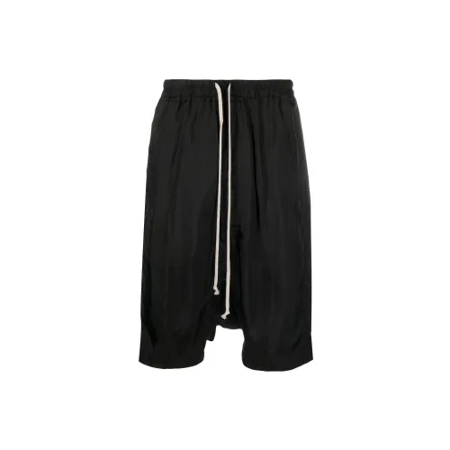 RICK OWENS Casual Shorts Men Obsidian Black Color