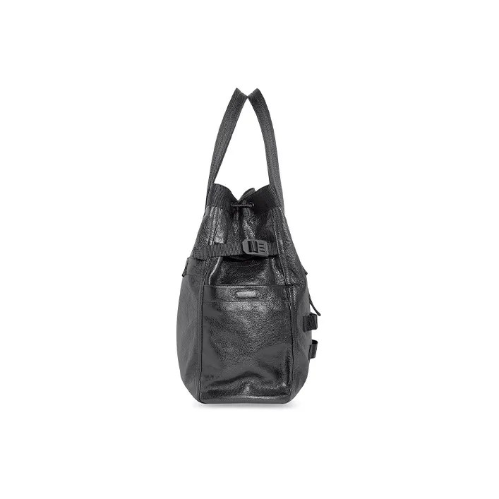 Balenciaga Army Fine Grained Sheepskin Tote Bag Shopping Bag Handbag Shoulder Bag Men's Dark Gray-2