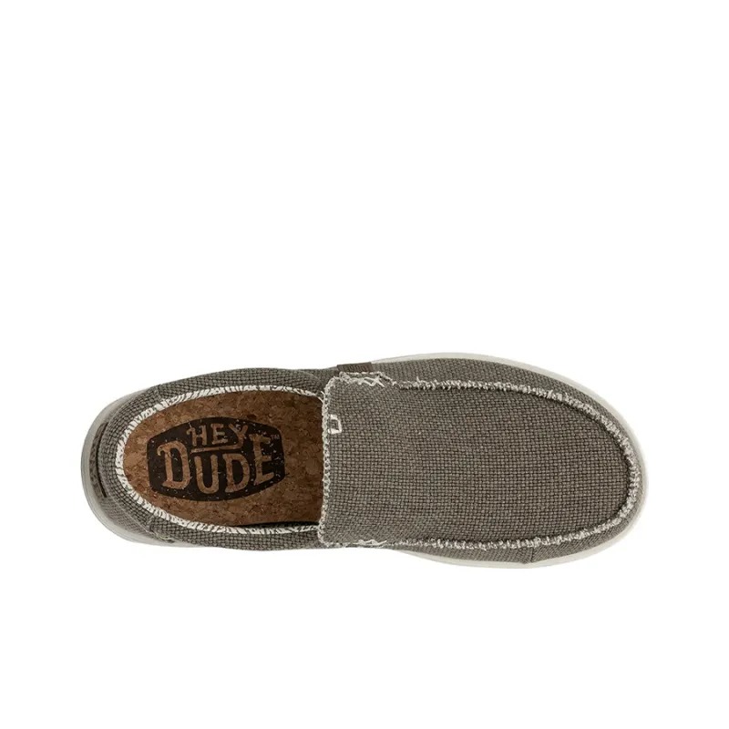 Heydude Men's Casual Shoes Men Low Top Fossil Brown-6
