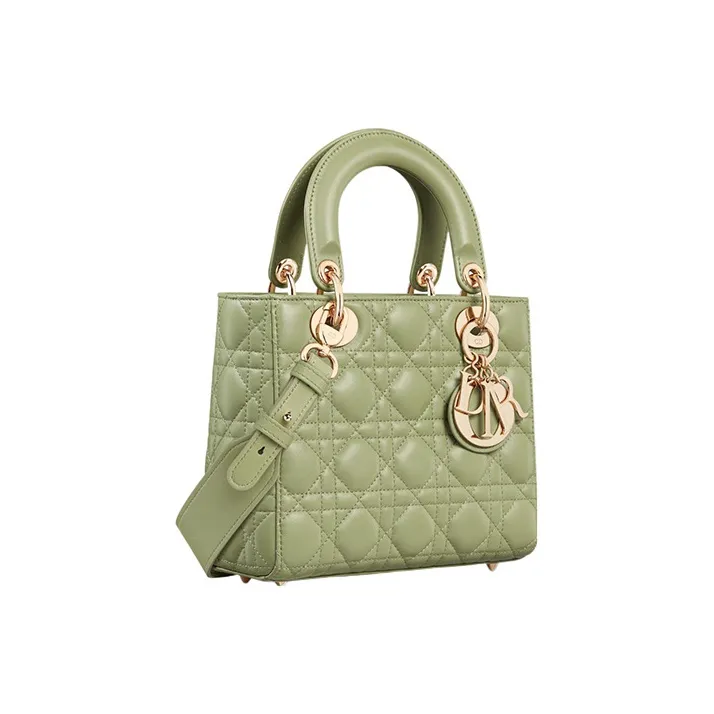 DIOR Lady DiorMy ABCDior Sheepskin Daisie Bag Shoulder Bag Crossbody Bag Handbag Small Size Women's Dreamy Green-1