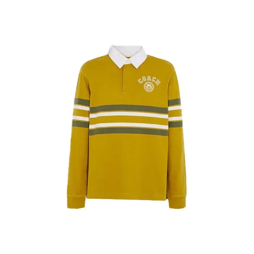 COACH Polo Shirts Men Yellow