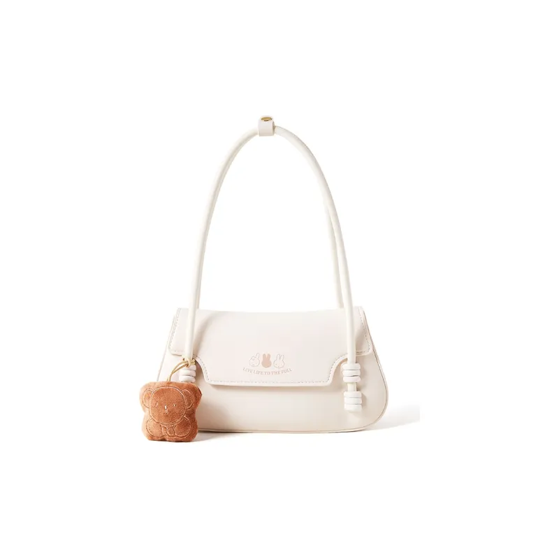 Miffy PU Baguette Bag Handbag Shoulder Bag Women's Light Blue/Ecru-6