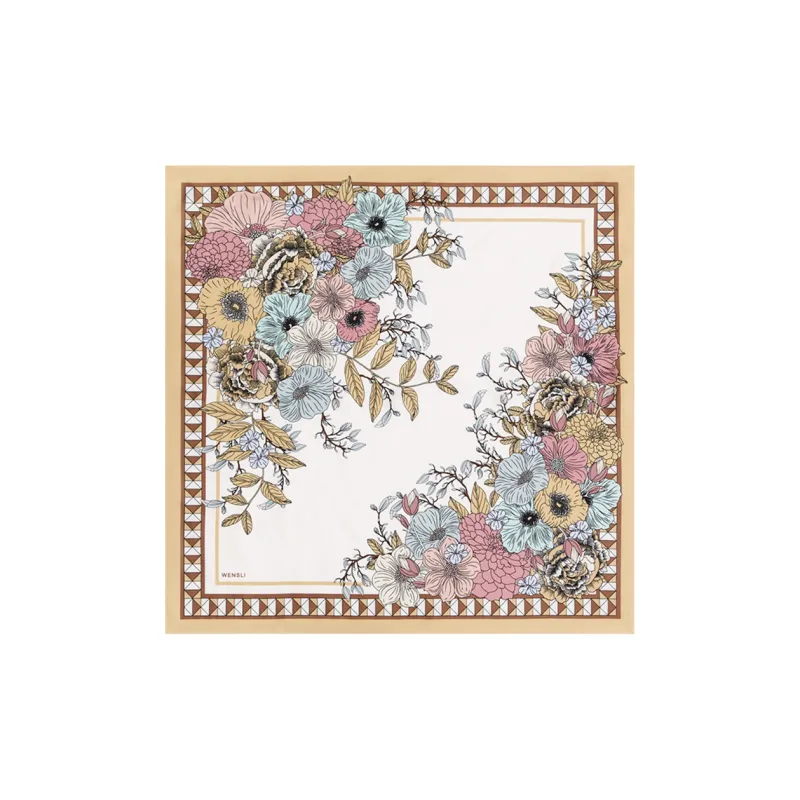WENSLI Silk Scarves Women's-0