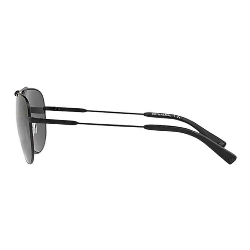 COACH Metal Frame Aviator Sunglass Women's Black-2
