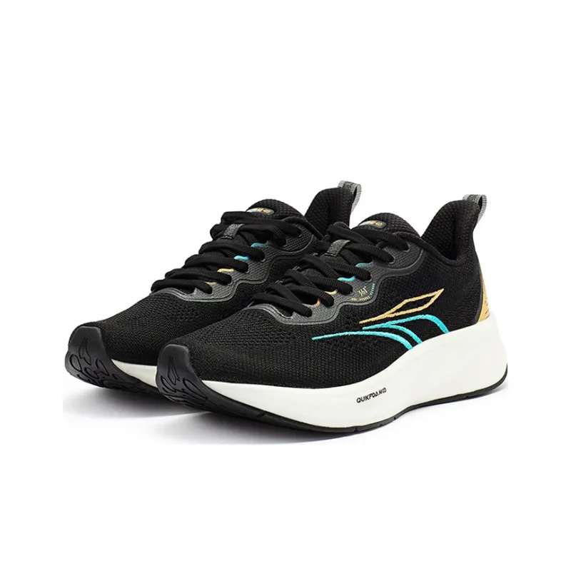 361° QU!KFOAM Cushioned Wear Resistant Breathable Low Top Training Running Shoes Men's Obsidian Black-2