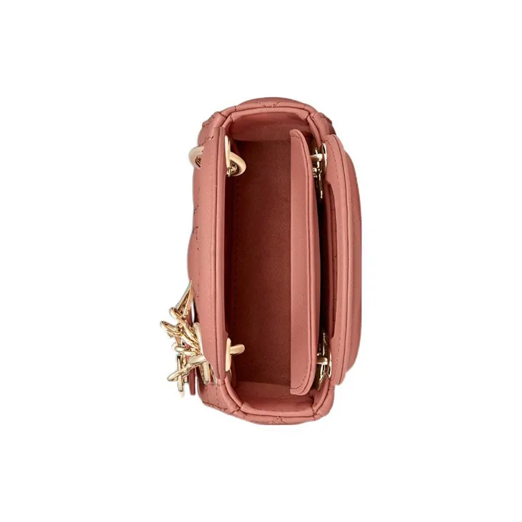 DIOR Lady Dior Sheepskin Daisie Bag Shoulder Bag Crossbody Bag Handbag Extra Mini Women's Dream Pink Color-3