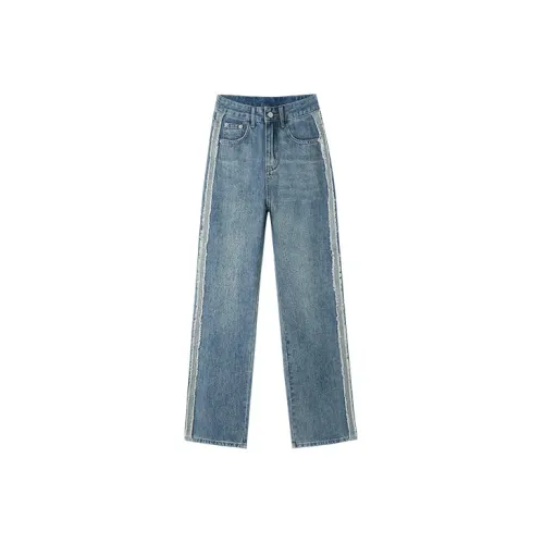 MITUAN Jeans Women's Vintage Blue