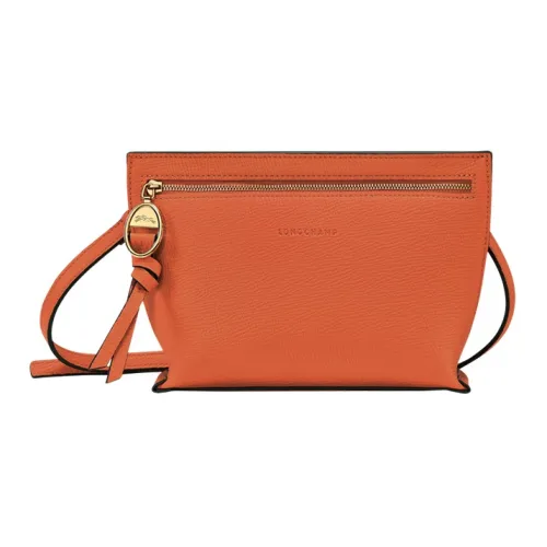 LONGCHAMP Mailbo Grained Cow Leather Shoulder Bag Crossbody Bag Women's Carrot
