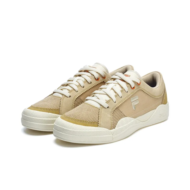 FILA FUSION ATV Anti Slip Wear Resistant Low Top Skateboard Shoes Women's Golden Wheat-2