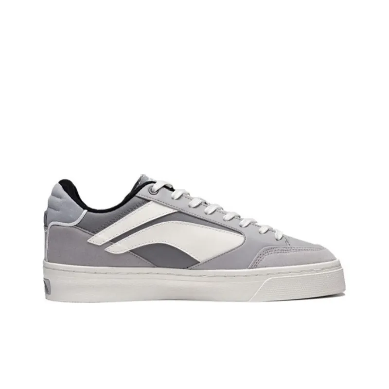 LiNing Wei Wu 180 LO Abrasion Resistant Breathable Low Top Skateboard Shoes Men's Gray White-1