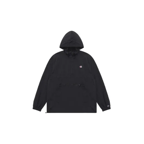 Champion Windbreaker Jackets Unisex Black