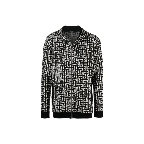 BALMAIN Sweatshirts Men Black/White