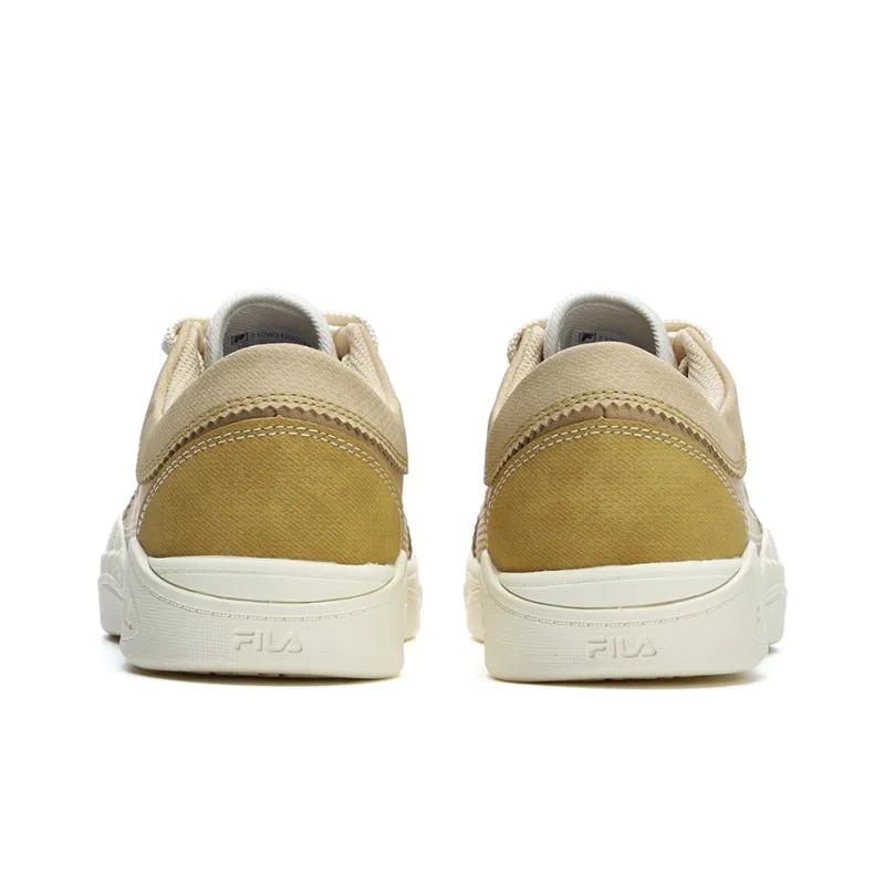 FILA FUSION ATV Anti Slip Wear Resistant Low Top Skateboard Shoes Women's Golden Wheat-4