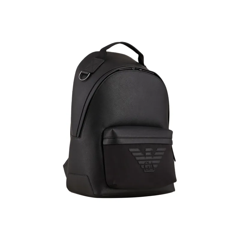 EMPORIO ARMANI Polyurethane Backpack Men's Black-2