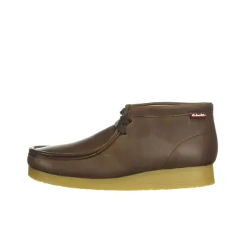 Clarks Stinson Hi Brown Oily Gras Marron