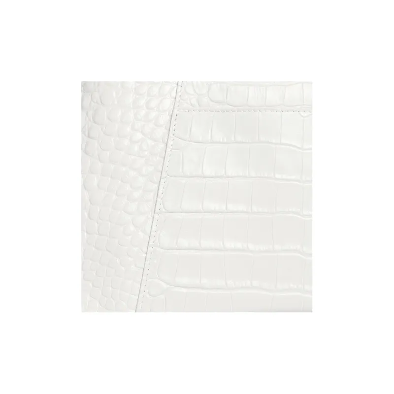 Balenciaga Downtown Cow Leather Handbag Shoulder Bag Women's White-7