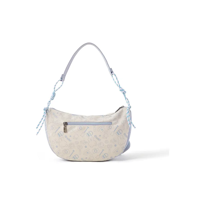 Miffy Oxford Shoulder Bag Women's Khaki/Blue-8