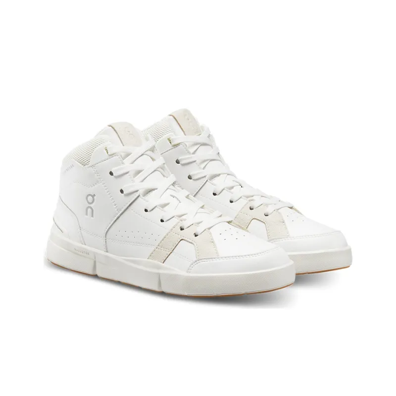 On ClubTHE ROGER Mid Top Casual Shoes Women's White-2