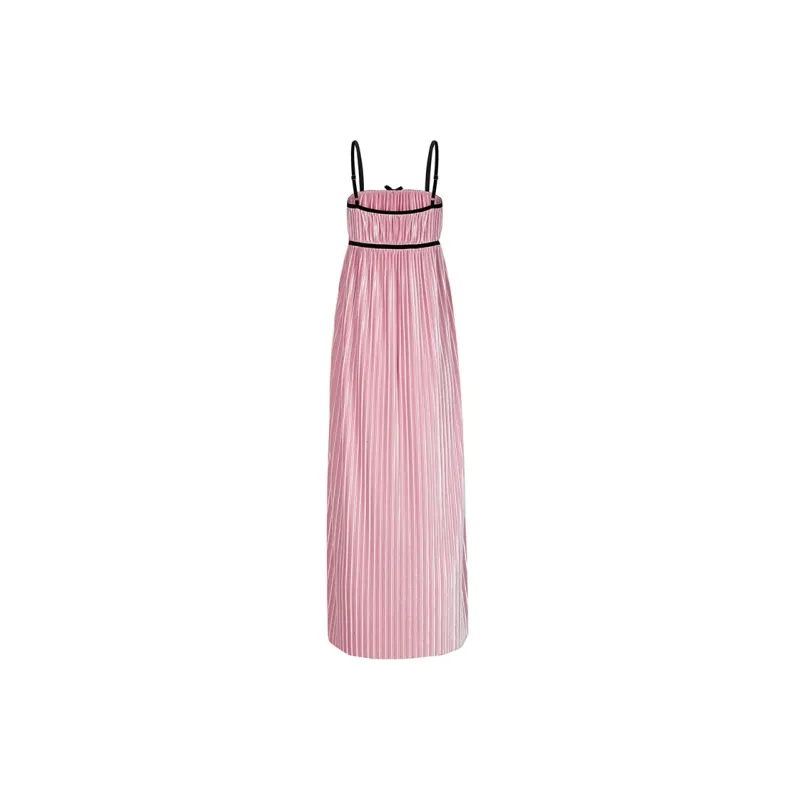 Girly Fancy Club Sleeveless Dresses Women's Pink-1