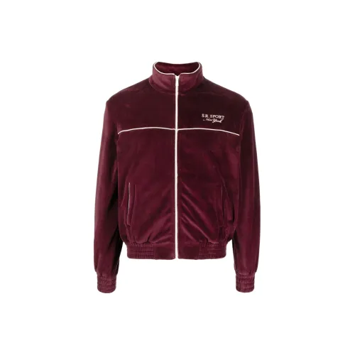 SPORTY & RICH SR Sport Velour Track Jacket