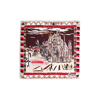 PRADA Pittoresque Milan Silk Foulard