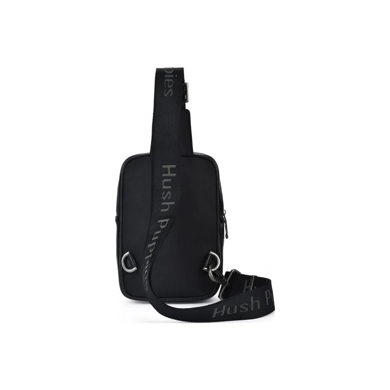 Hush Puppies Top Grain Cow Leather Sling Bag Regular Men's Black-3