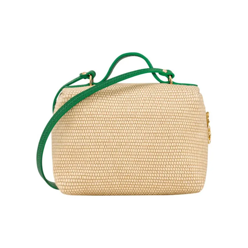 LONGCHAMP Canvas With Leather Canvas Bag, Handbag, Shoulder Bag, Crossbody Bag Mini Women's Green-1