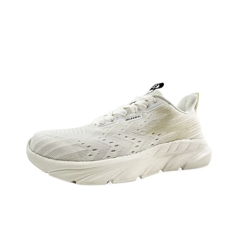361° Wear resistant, Non slip And Breathable Low Top Running Shoes Men's Feather White-2