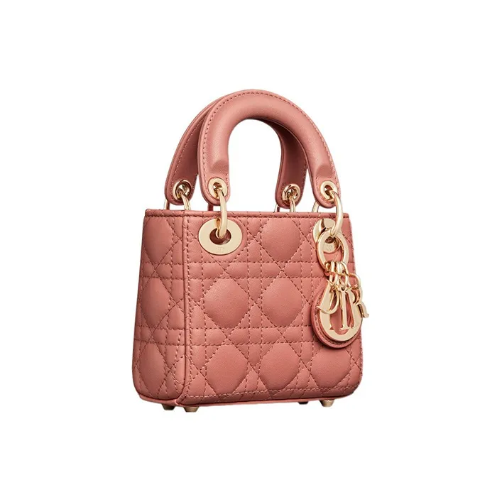 DIOR Lady Dior Sheepskin Daisie Bag Shoulder Bag Crossbody Bag Handbag Extra Mini Women's Dream Pink Color-1
