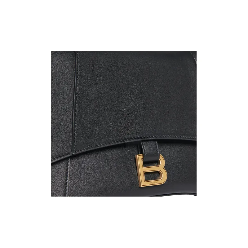 Balenciaga Women's Downtown Medium Shoulder Bag Black-6