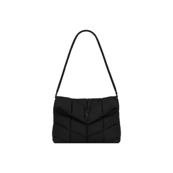 SAINT LAURENT Fabric Messenger Bag, Handbag, Shoulder Bag Women's Black