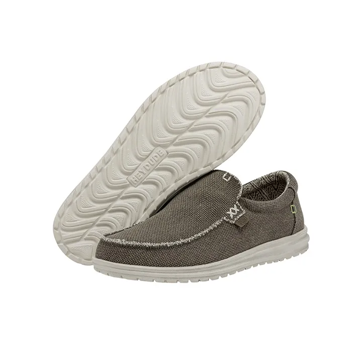 Heydude Men's Casual Shoes Men Low Top Fossil Brown-4