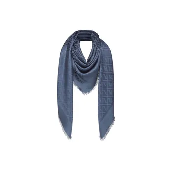 FENDI Monogram Frayed Edge Scarf