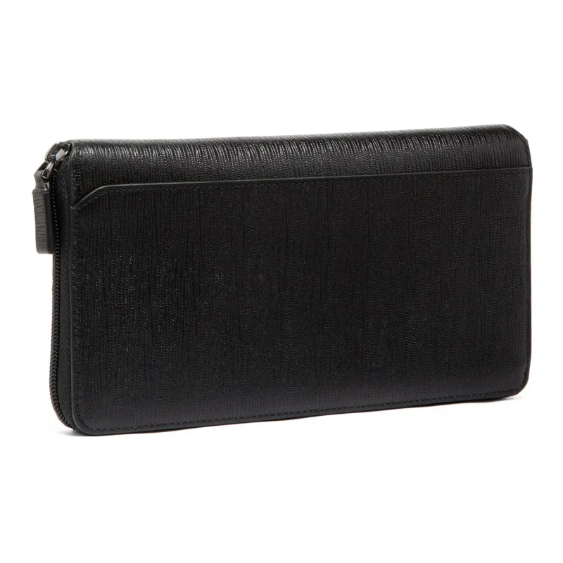 TUMI Leather Handheld Wallet Women's Black-1