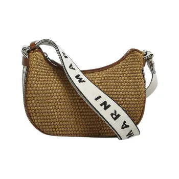 MARNI Polyamide Crossbody Bag, Shoulder Bag Men's Brown