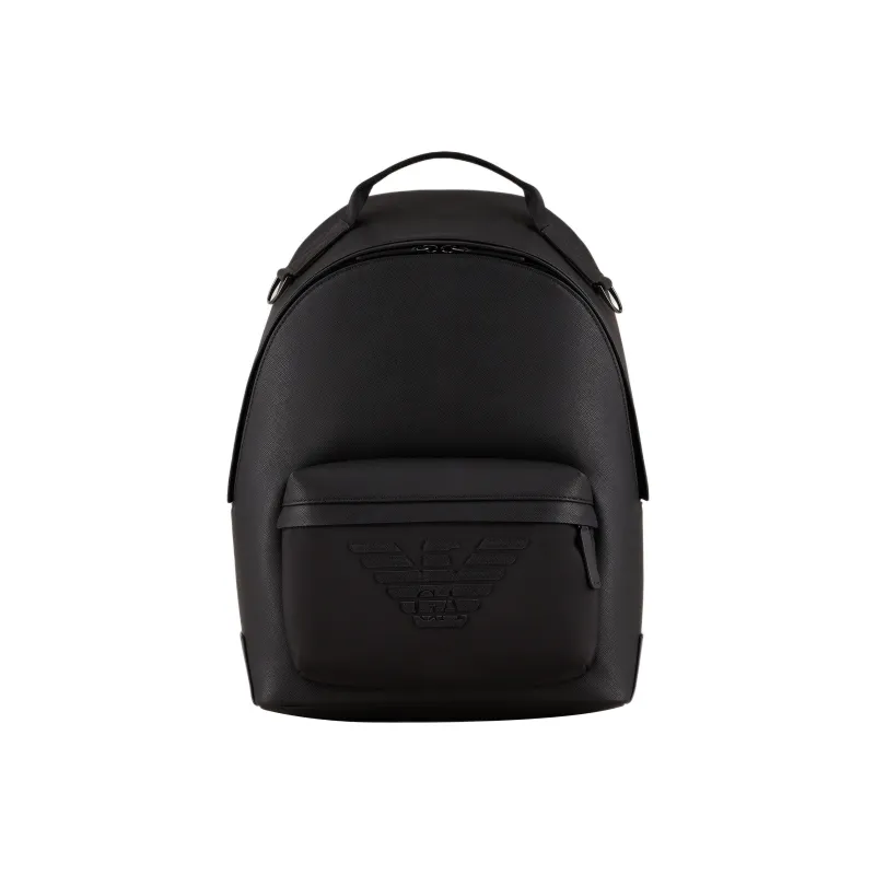 EMPORIO ARMANI Polyurethane Backpack Men's Black-0