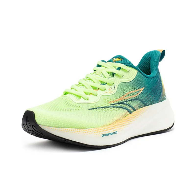 361° QU!KFOAM Wear-Resistant Low-Top Running Shoes Men's Deep Lake Green-1