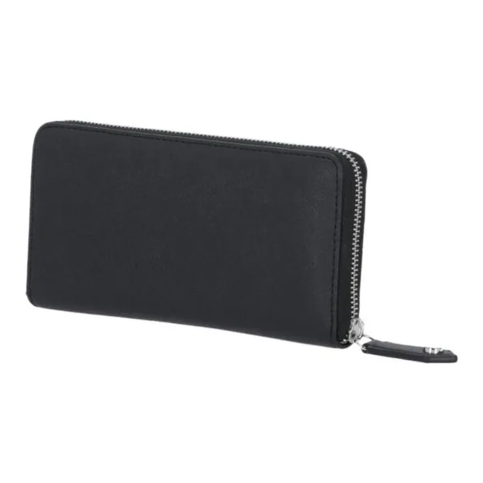 Vivienne Westwood Cross Grain Eco Leather Card Holder Wallet Women's Black-1