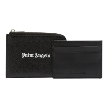 PALM ANGELS Logo Printed Zipped Wallet