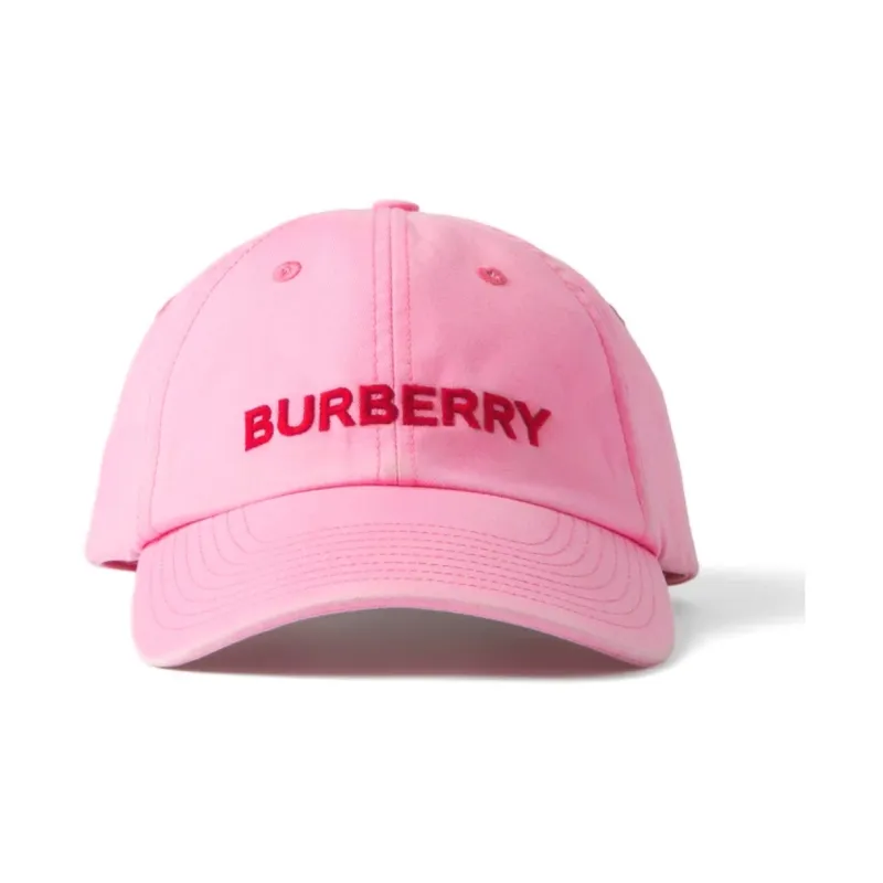 Burberry Cotton Baseball Caps Men's Pink-1