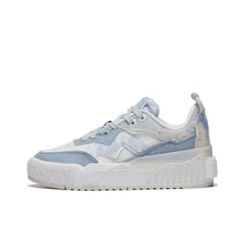 LiNing 001 Unblock Tannin Durable Breathable Low Top Skateboard Shoes Women's Blue White