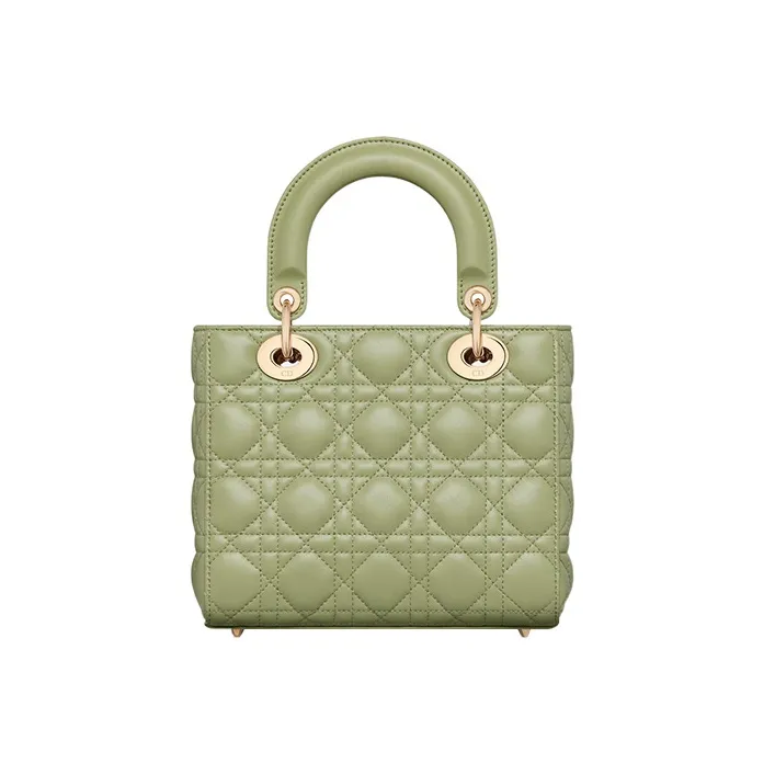 DIOR Lady DiorMy ABCDior Sheepskin Daisie Bag Shoulder Bag Crossbody Bag Handbag Small Size Women's Dreamy Green-2