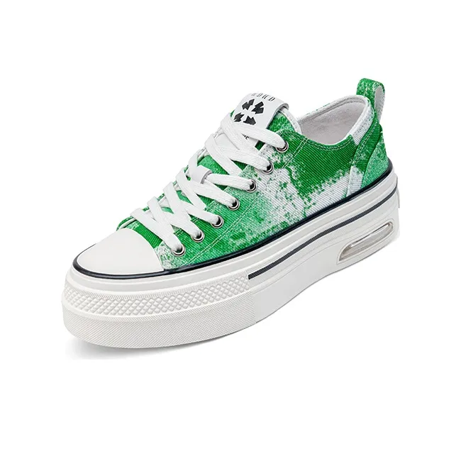 HART DAVIS A.C. Lows Green Stylish Skateboarding Shoes Women's White Green-2