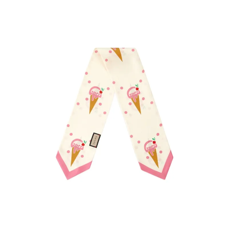 GUCCI Ties Women's White-1