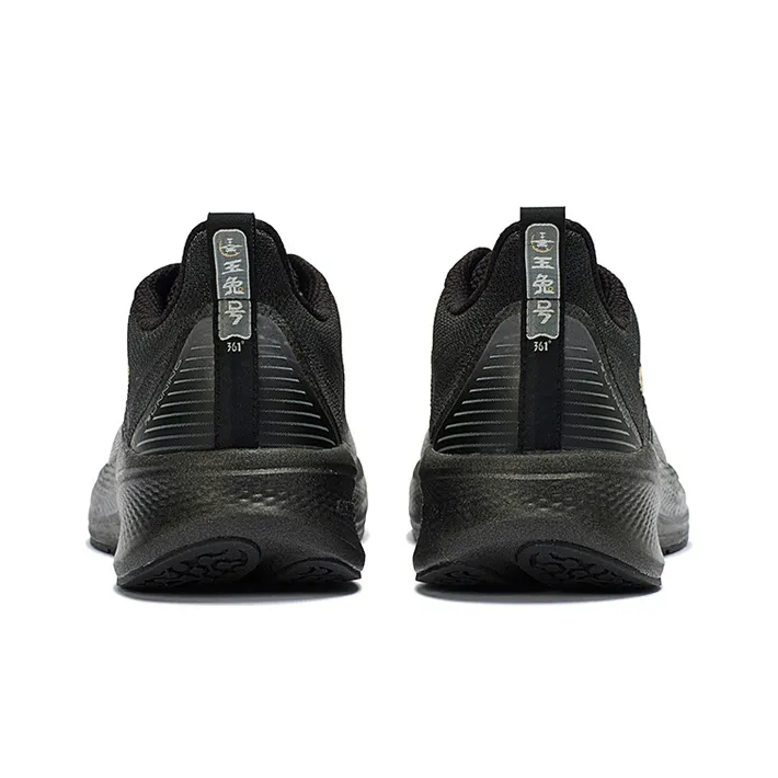 361° Q BOOM Technology Durable Breathable Low Top Running Shoes Men's Invisible Gray-3