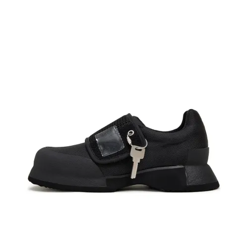 CONP Men's Casual Shoes Unisex Low-Top Black