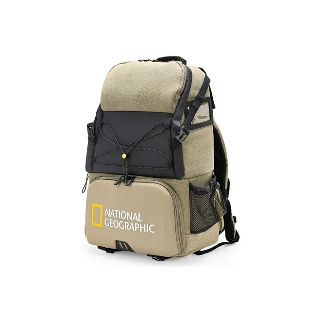 NATIONAL GEOGRAPHIC Fabric Travel Bag Backpack Large Size Unisex Army Green/Black/Gray-1